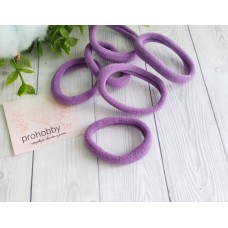 Резинки для волос бесшовные, 4 см, цвет пастельно фиолетовый №43